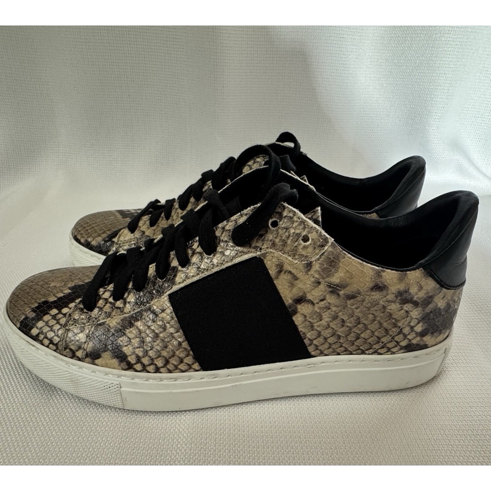 M. Gemi Woman's The Volata Snakeskin Print Leather Sneaker Size IT37 US 7